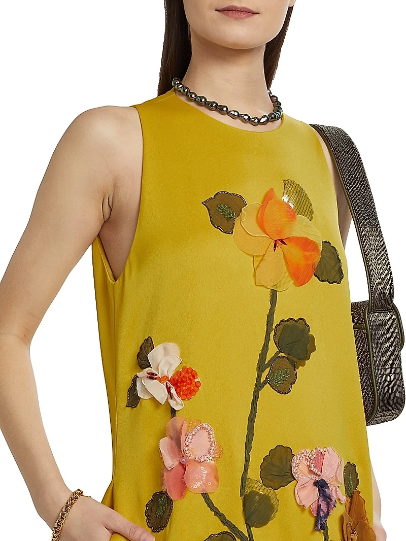 Francie Satin Crepe A-Line Gown