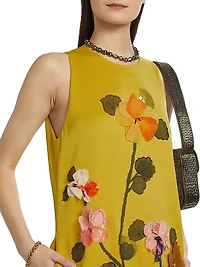 Francie Satin Crepe A-Line Gown