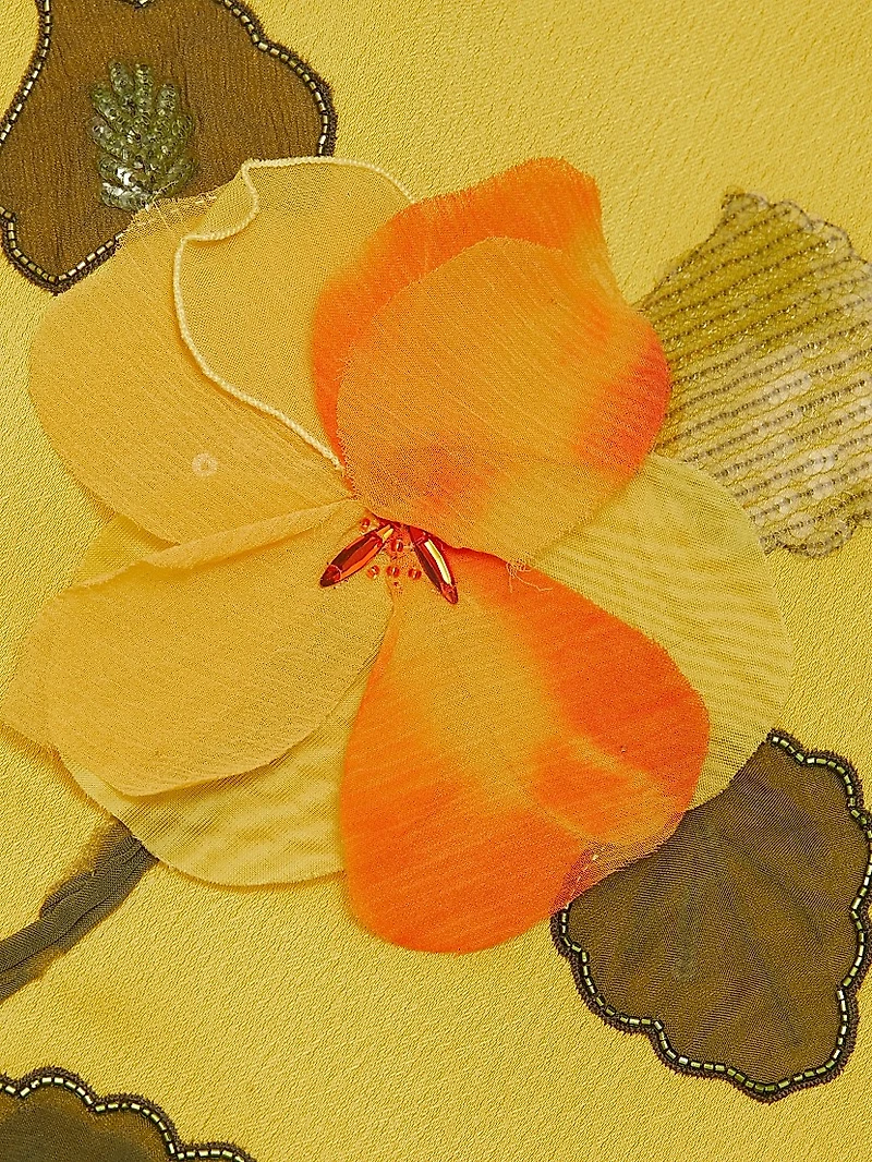 Francie Satin Crepe A-Line Gown