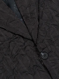 Oliver Striped Textured Oversized Boxy Blazer