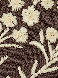 Embroidered Crewneck Cardigan