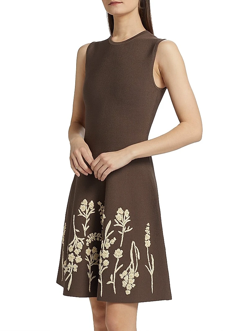 Penelope Embroidered Sleeveless Minidress