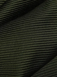 Ribbed Satin Fit & Flare Dress