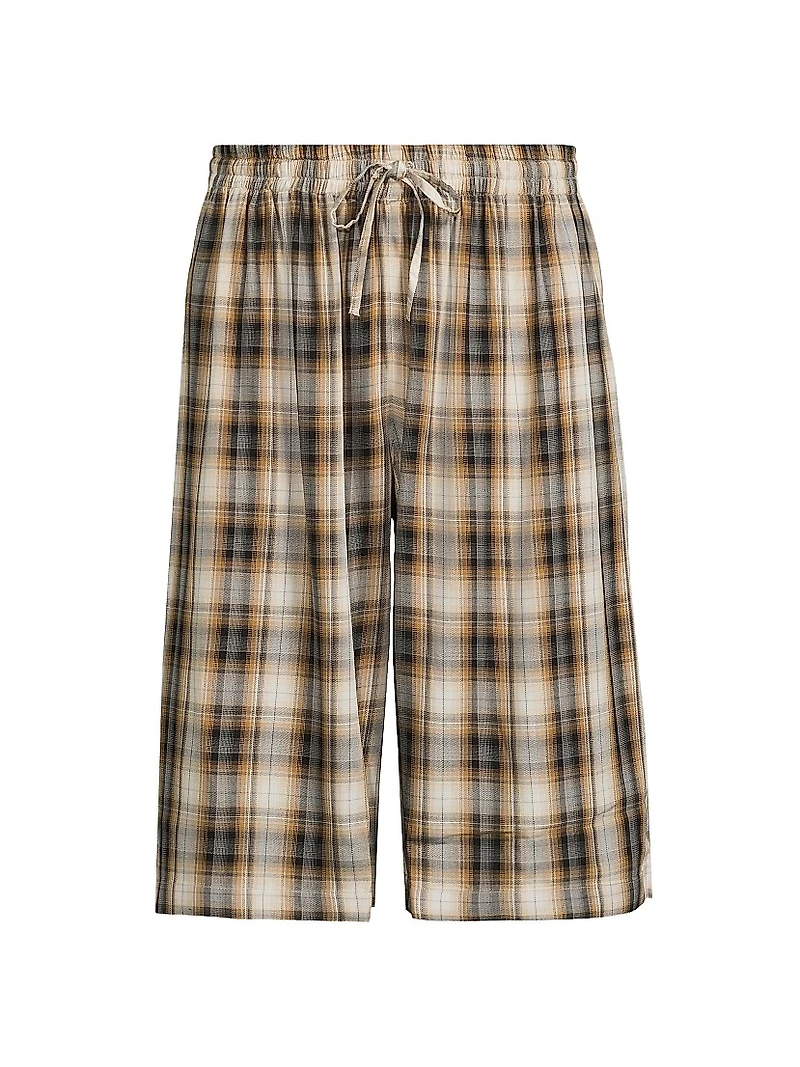 Ressa Checked Flannel Shorts