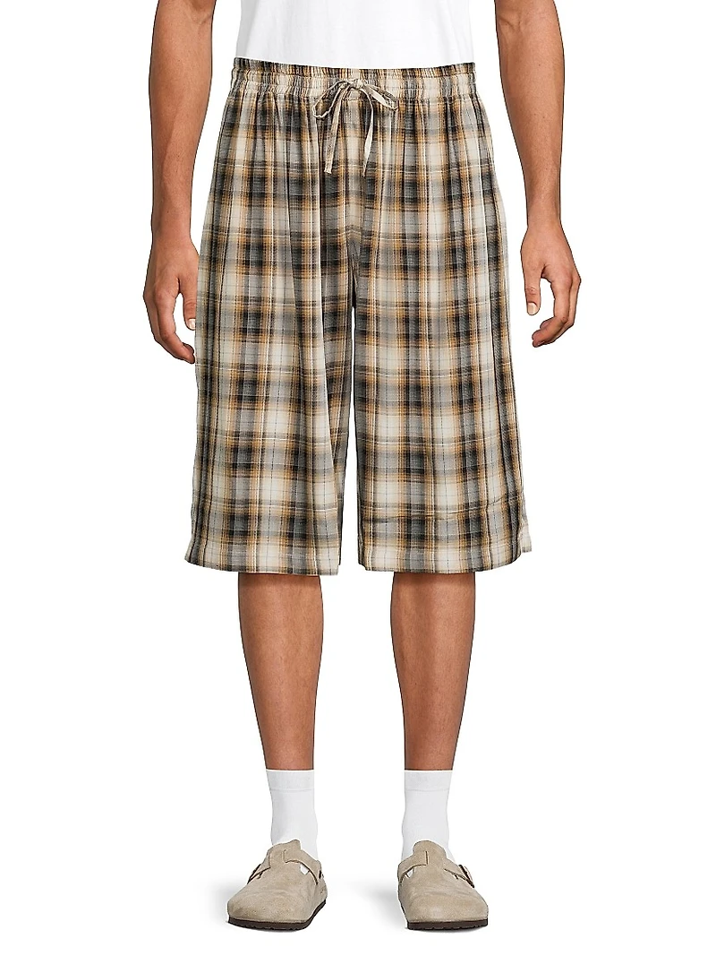 Ressa Checked Flannel Shorts