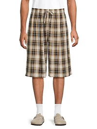 Ressa Checked Flannel Shorts