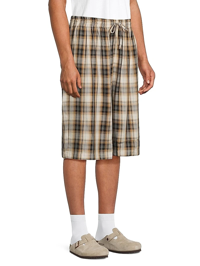 Ressa Checked Flannel Shorts