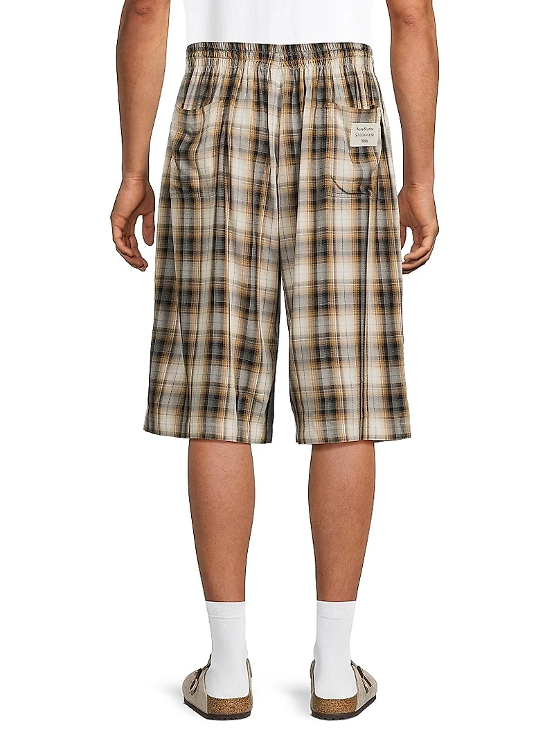 Ressa Checked Flannel Shorts