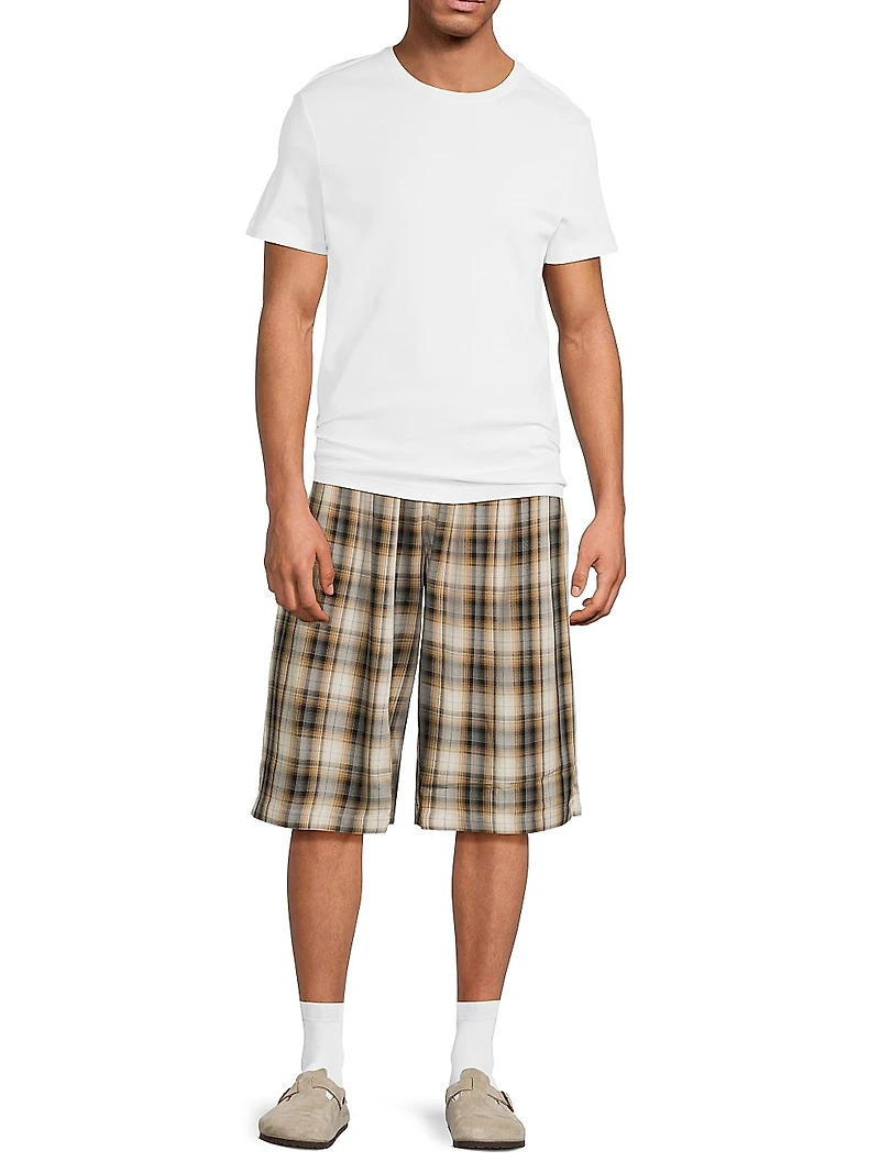 Ressa Checked Flannel Shorts