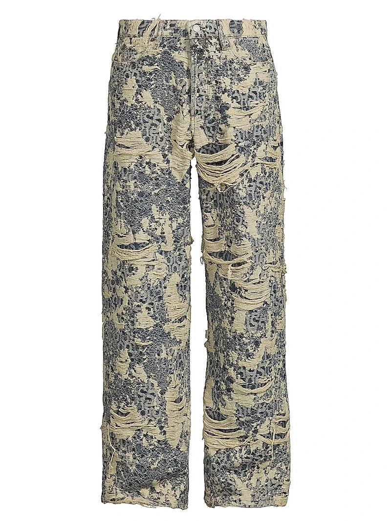 1981 Distressed Monogram Jeans