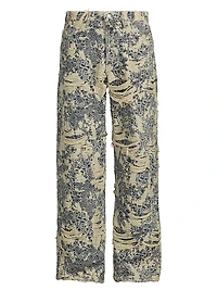 1981 Distressed Monogram Jeans