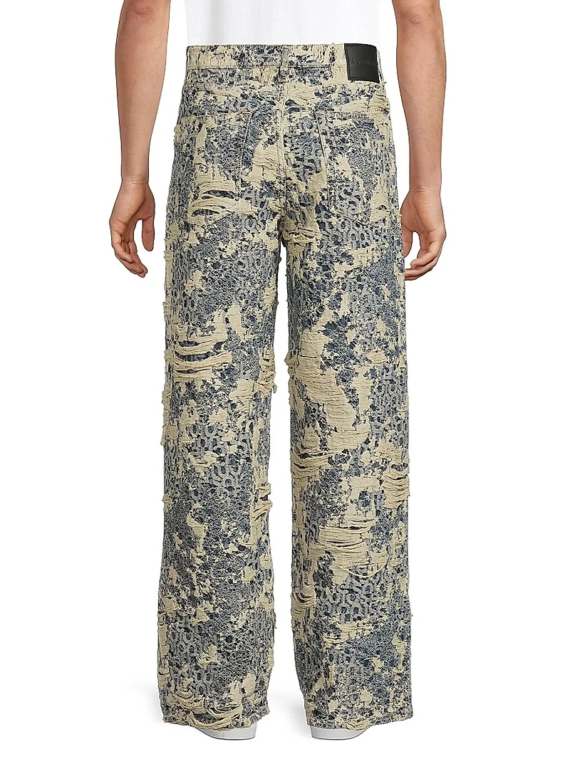 1981 Distressed Monogram Jeans