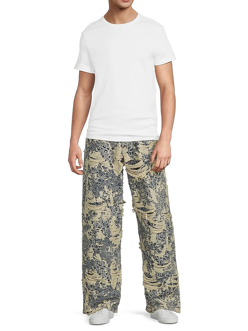 1981 Distressed Monogram Jeans