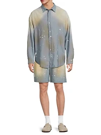 Setar Cotton Chambray Button-Front Shirt