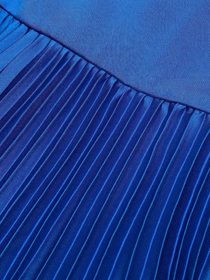 Chara Pleated Sleeveless Maxi Dress