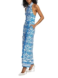 Alara Linen-Blend Wide Leg Jumpsuit