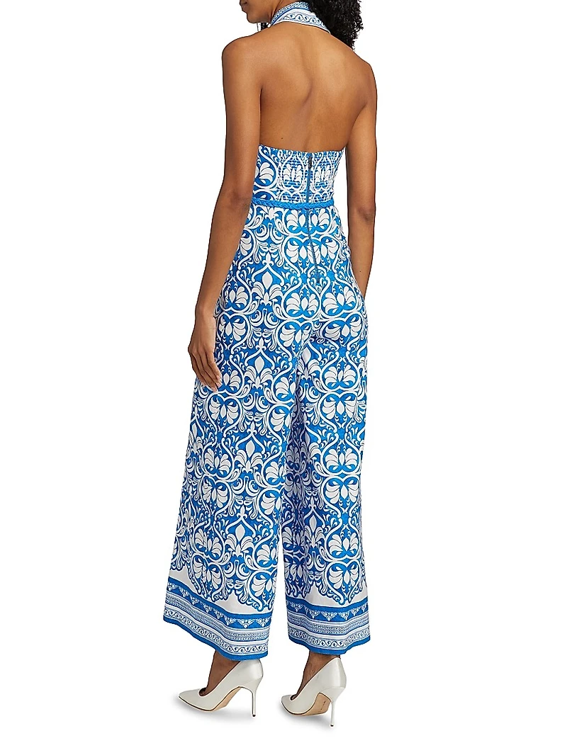 Alara Linen-Blend Wide Leg Jumpsuit