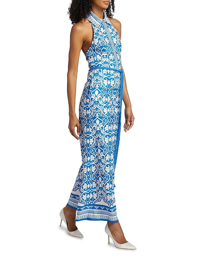 Alara Linen-Blend Wide Leg Jumpsuit