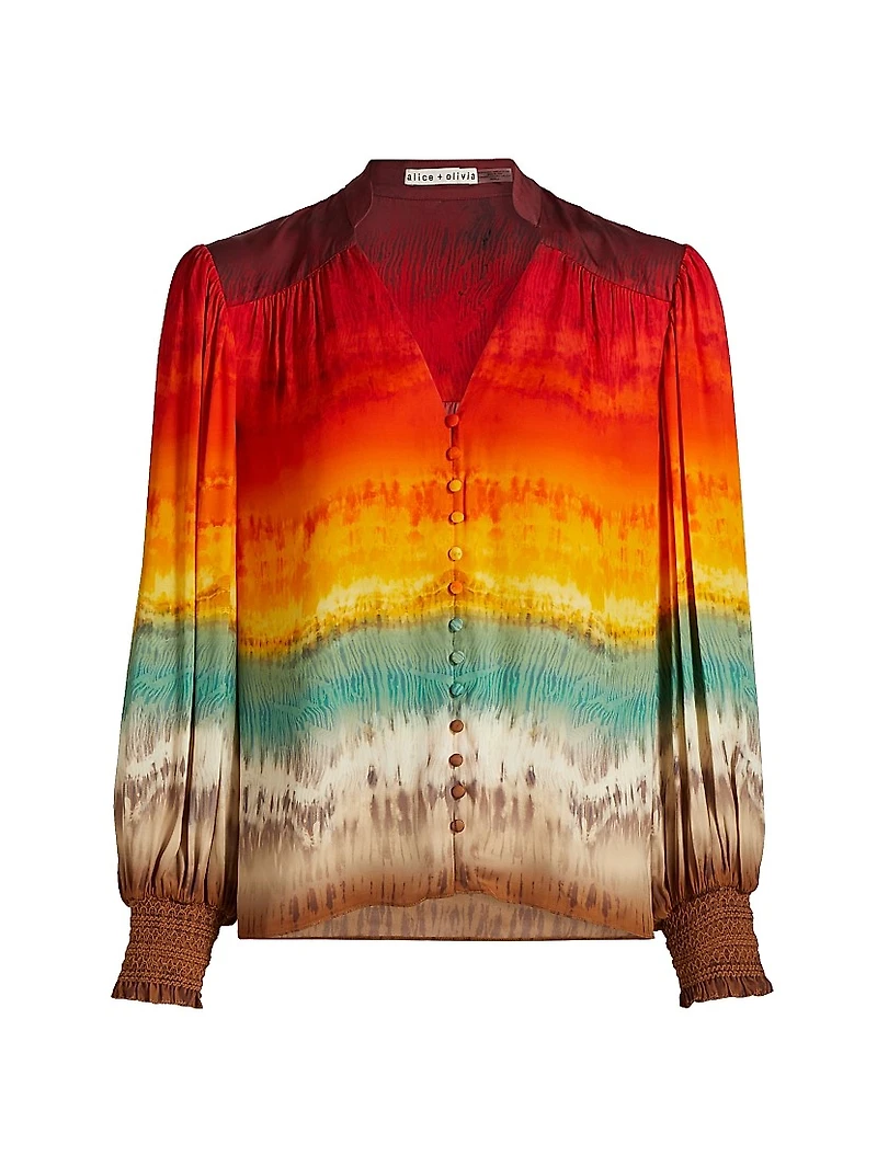 Serena Tie-Dye Blouson Top