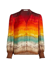Serena Tie-Dye Blouson Top