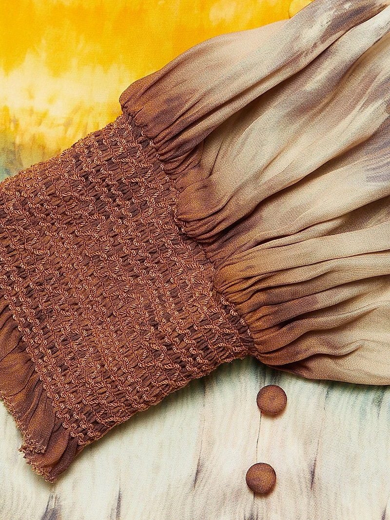 Serena Tie-Dye Blouson Top