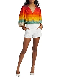 Serena Tie-Dye Blouson Top
