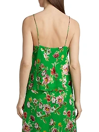 Harmon Floral Silk-Blend Tank