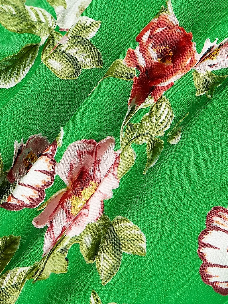 Harmon Floral Silk-Blend Tank