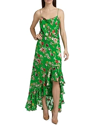 Harmon Floral Silk-Blend Tank