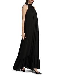 Jovie Ruffled Halter Maxi Dress