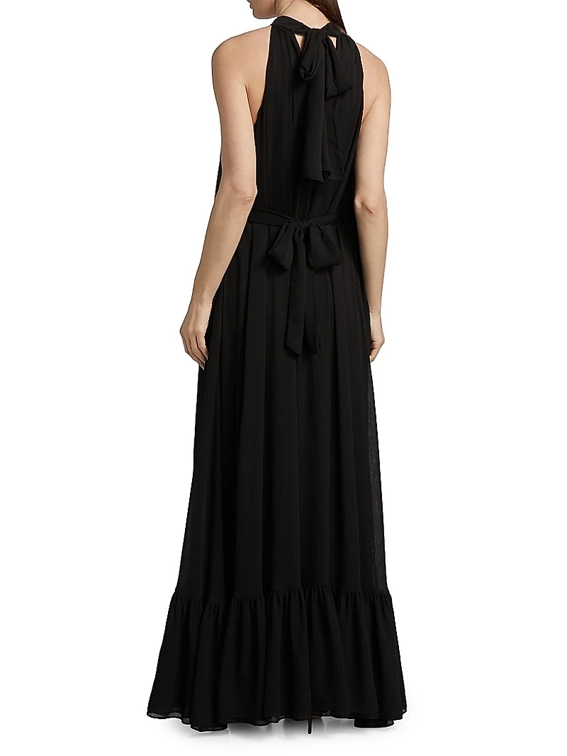 Jovie Ruffled Halter Maxi Dress