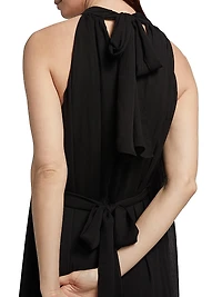 Jovie Ruffled Halter Maxi Dress