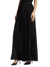 Athena Pleated Wide-Leg Pants