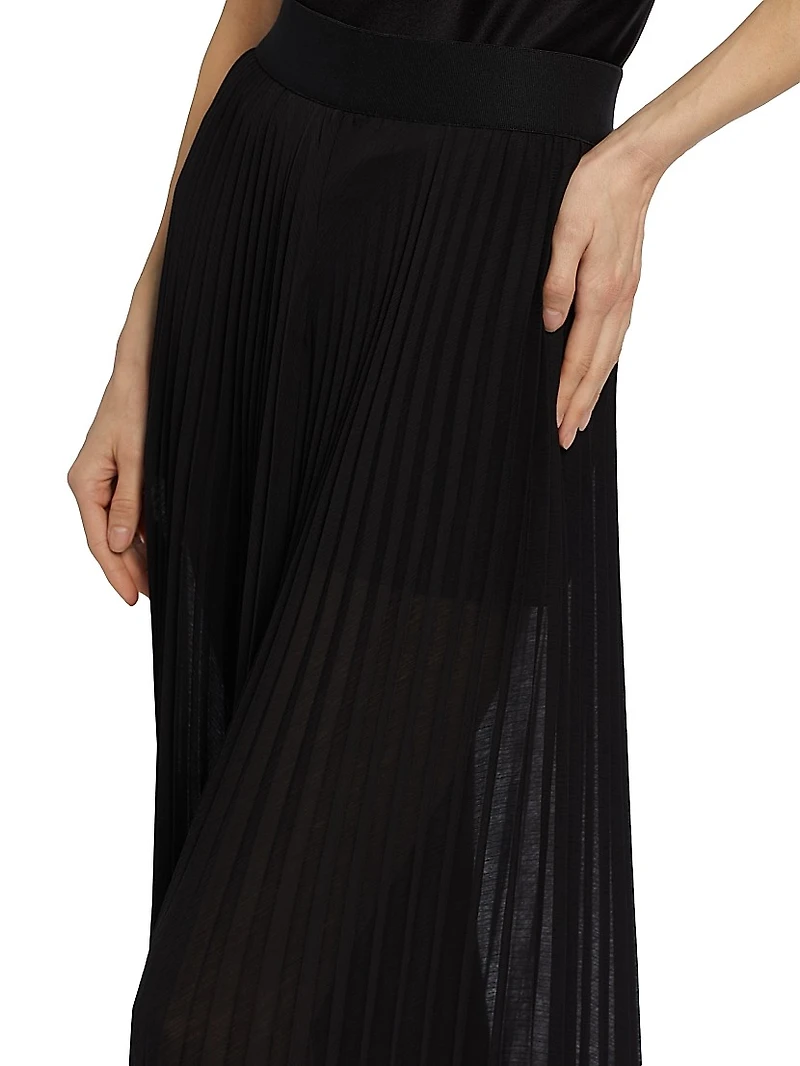 Athena Pleated Wide-Leg Pants