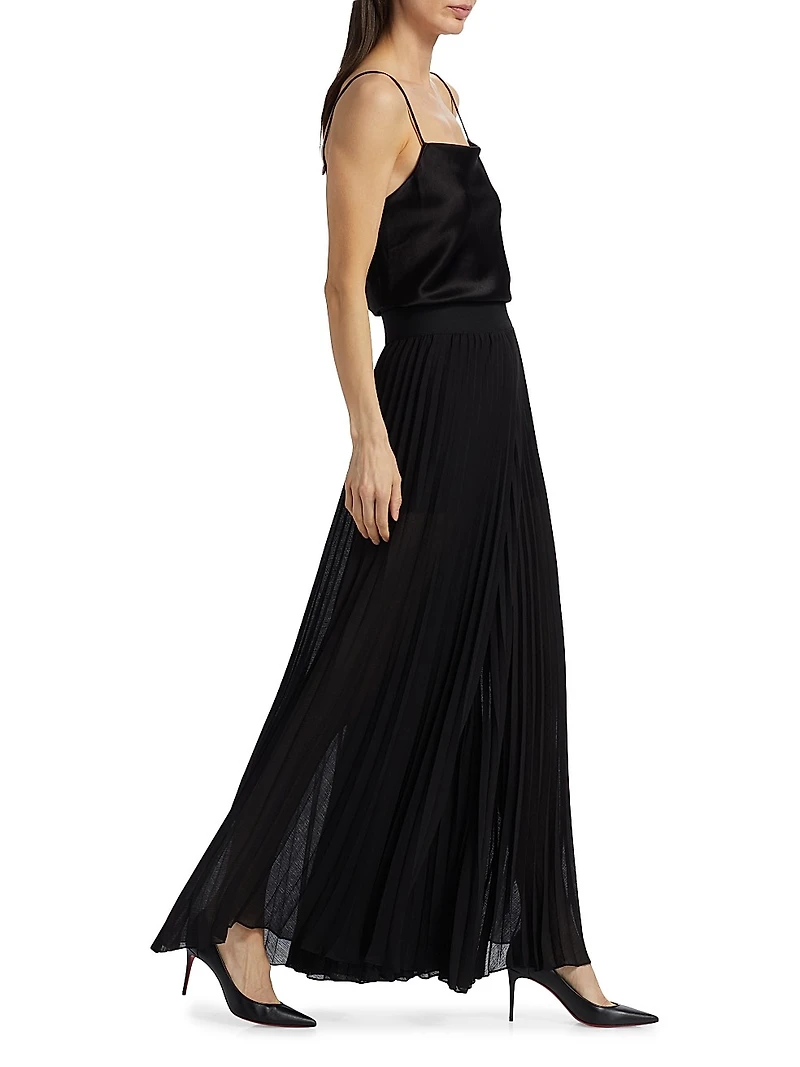 Athena Pleated Wide-Leg Pants