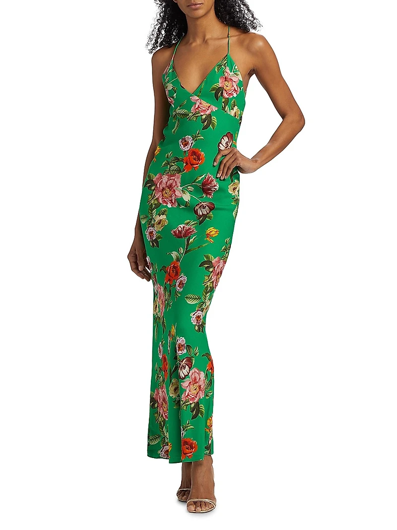 Loma Floral Maxi Slipdress