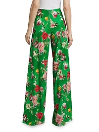Athena Floral Wide-Leg Pants