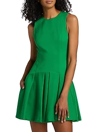 Adley Sleeveless Drop-Waist Minidress