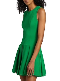 Adley Sleeveless Drop-Waist Minidress