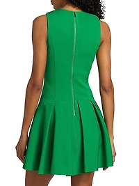 Adley Sleeveless Drop-Waist Minidress