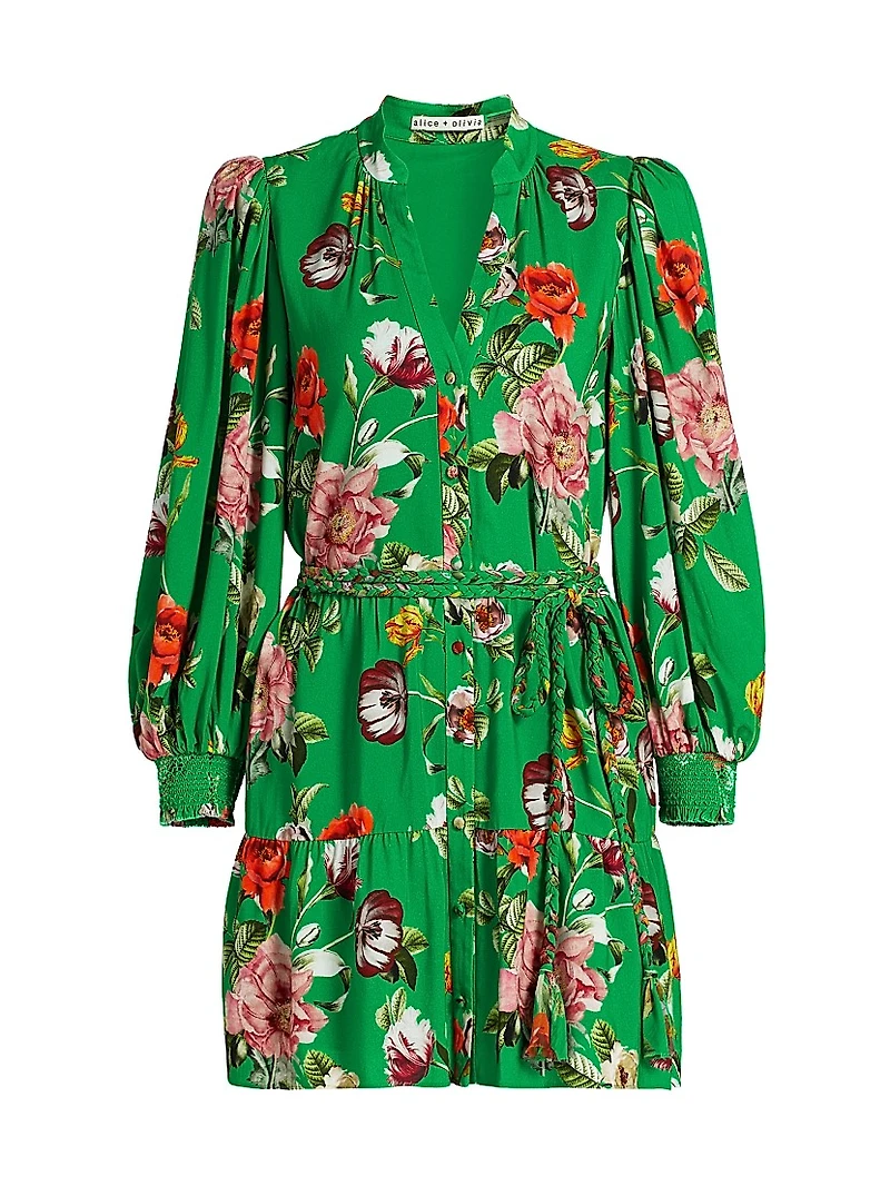 Antonette Floral Print Minidress