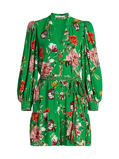 Antonette Floral Print Minidress