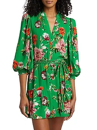Antonette Floral Print Minidress