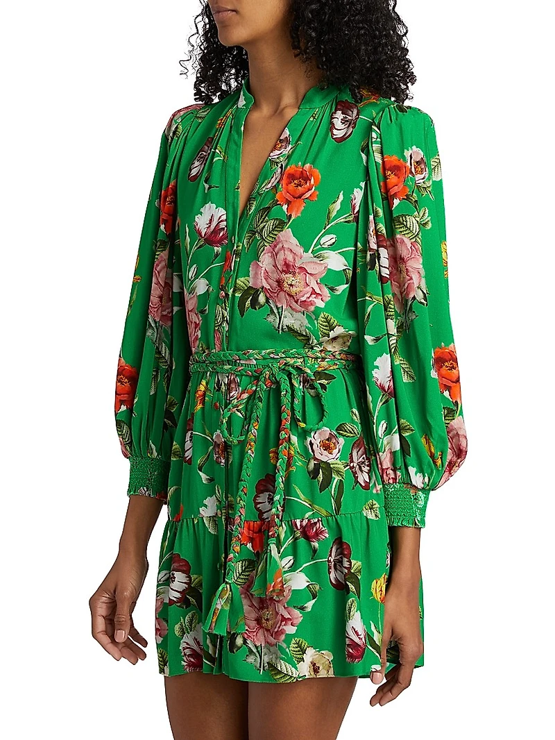 Antonette Floral Print Minidress