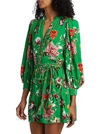 Antonette Floral Print Minidress