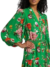 Antonette Floral Print Minidress