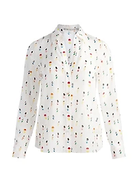 Eloise Printed Silk Blouse