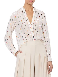 Eloise Printed Silk Blouse
