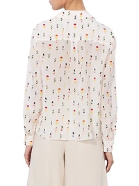 Eloise Printed Silk Blouse
