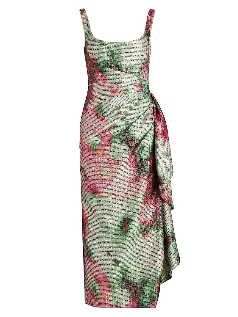 Florence Floral Jacquard Dress